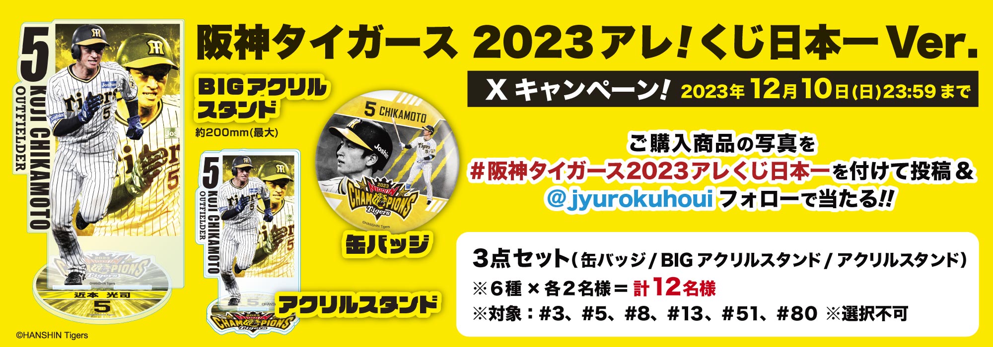 阪神タイガース 2023 ピンバッジ全種類 ＋3点
