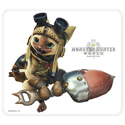 モンスターハンター:ワールド マウスパッド オトモアイルーA