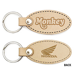 Honda Monkey デカールロゴ 国産レザーキーホルダー