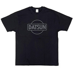 DATSUN(1033)ブラックステルスロゴTシャツ